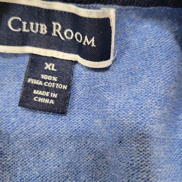 Club Room Pima Cotton Argyle Sweater Size XL - Picture 5 of 5